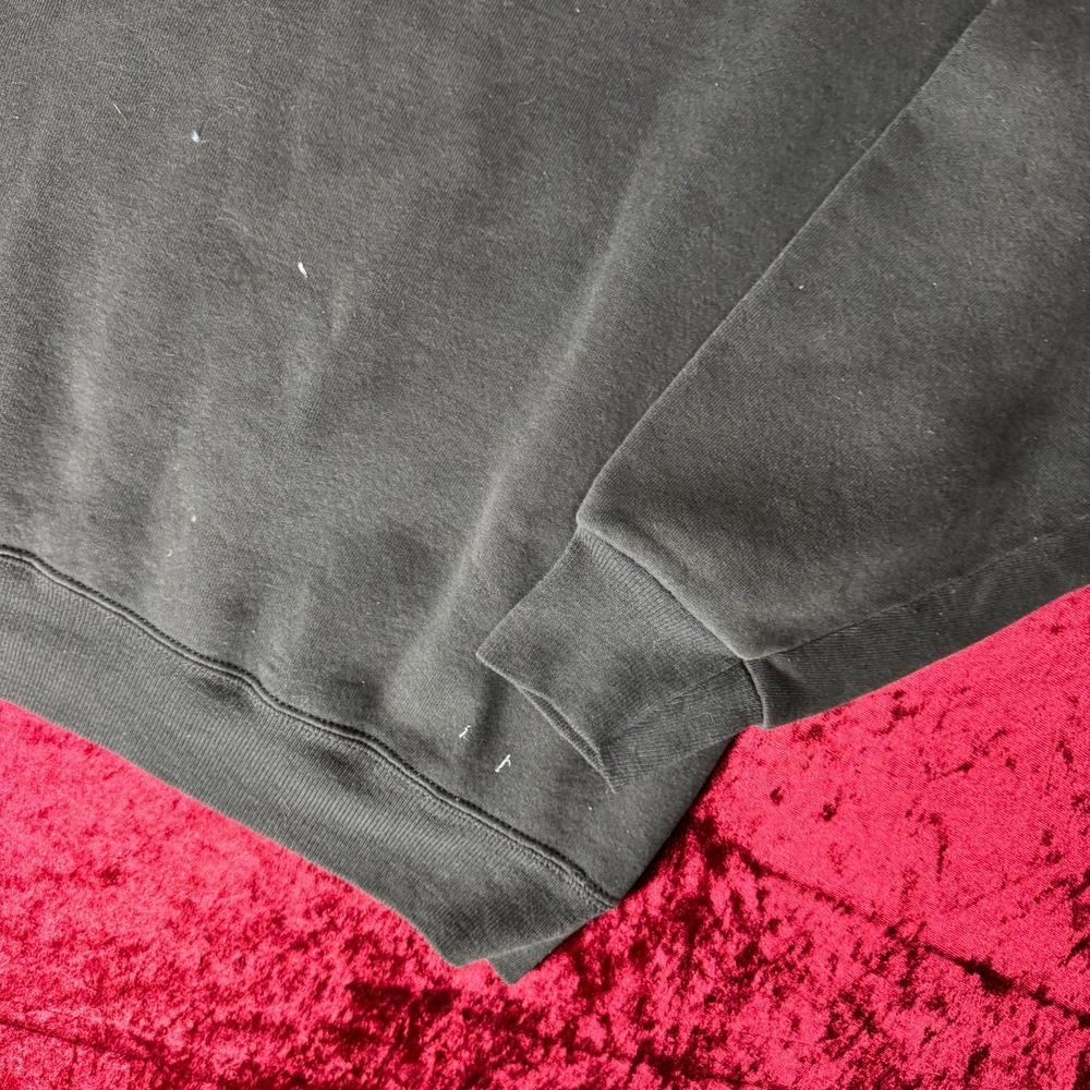 Lee Sweatshirt Mens XL Charcoal Fleece Lined Heavyweight Long Sleeve Crew Neck - Picture 6 of 9